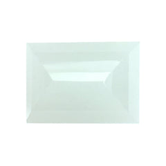 MILKY AQUAMARINE CHECKER CUT BAGUETTE 14X10MM 7.62 Cts.