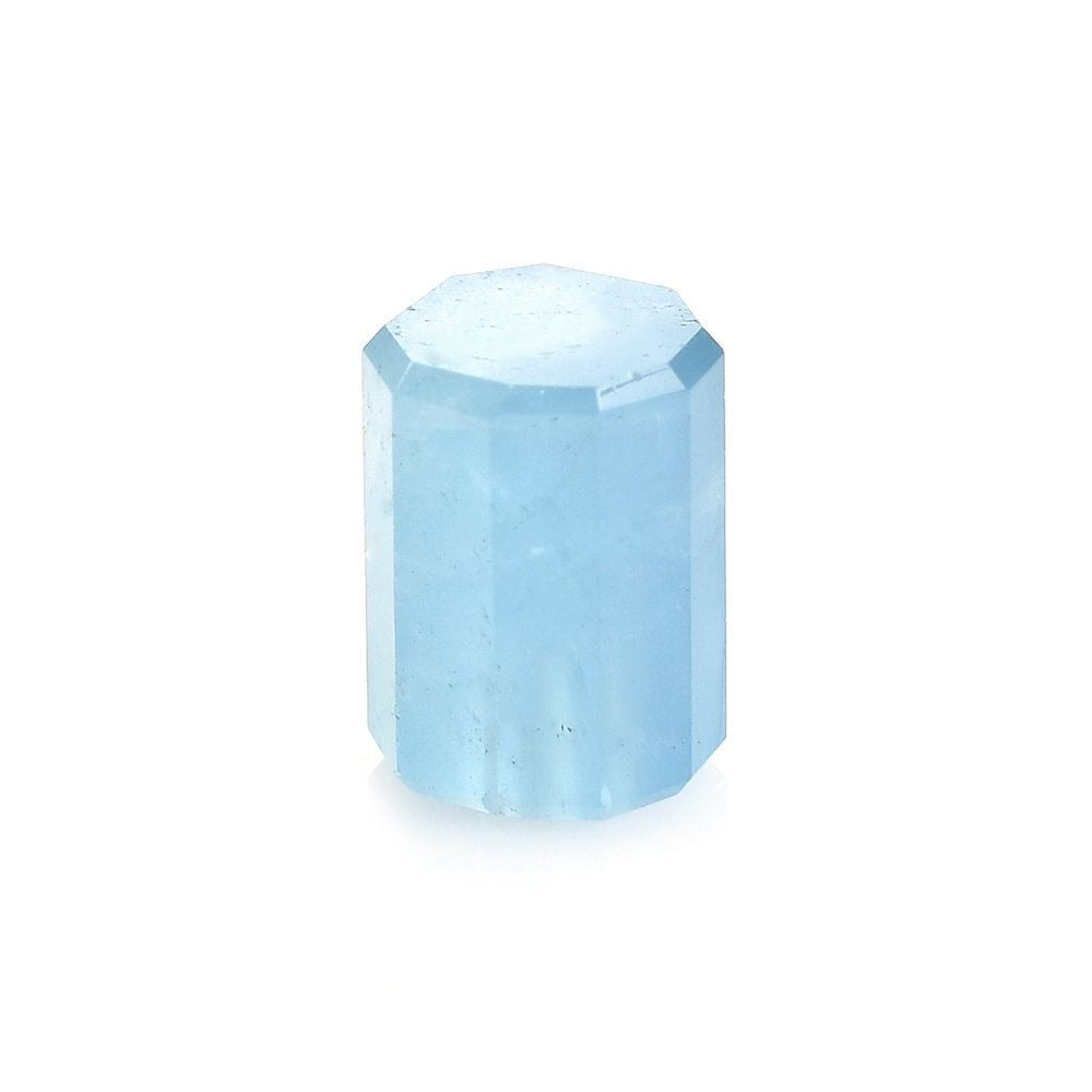 MILKY AQUAMARINE BARREL (HALF-DRILL) (AAA) 11X8MM 7.23 Cts.