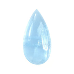 MILKY AQUAMARINE PEAR CAB (AAA) 14X7MM 2.90 Cts.