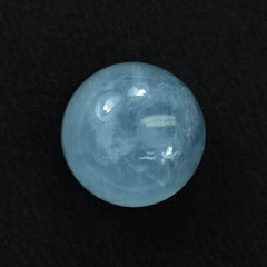 MILKY AQUAMARINE ROUND CAB (AA) 10MM 4.43 Cts.