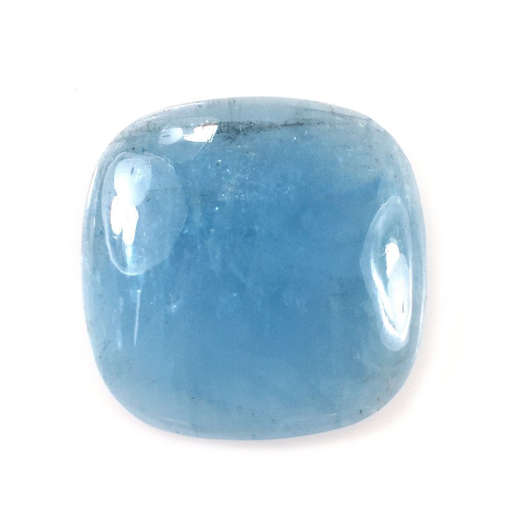 MILKY AQUAMARINE CUSHION CAB (AAA) 20MM 13 Cts.