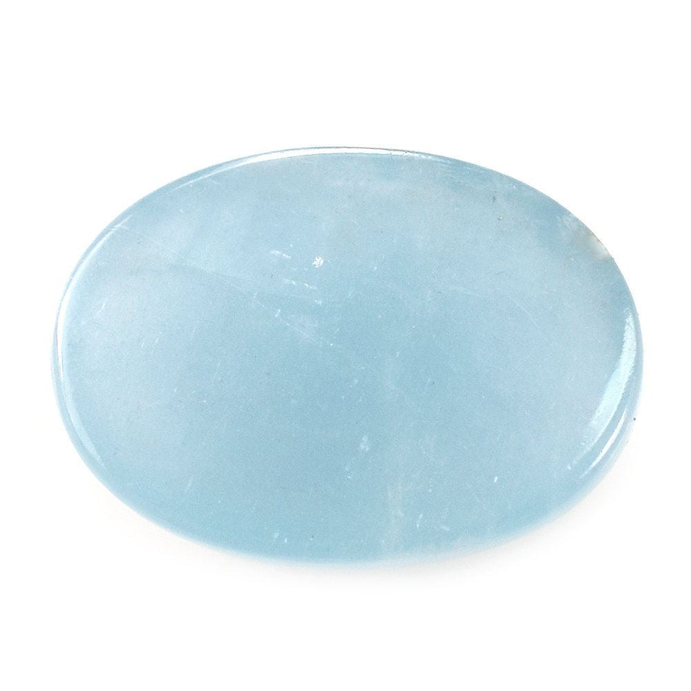 MILKY AQUAMARINE OVAL CAB (AA) 18X13MM 9.25 Cts.