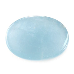 MILKY AQUAMARINE OVAL CAB (AA) 18X13MM 9.25 Cts.