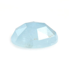MILKY AQUAMARINE ROSE CUT OVAL (A) 12X10MM 4.20 Cts.