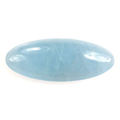 MILKY AQUAMARINE LONG OVAL CAB (AA) 29X11.50MM 13.75 Cts.