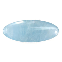 MILKY AQUAMARINE LONG OVAL CAB (AA) 29X11.50MM 13.75 Cts.