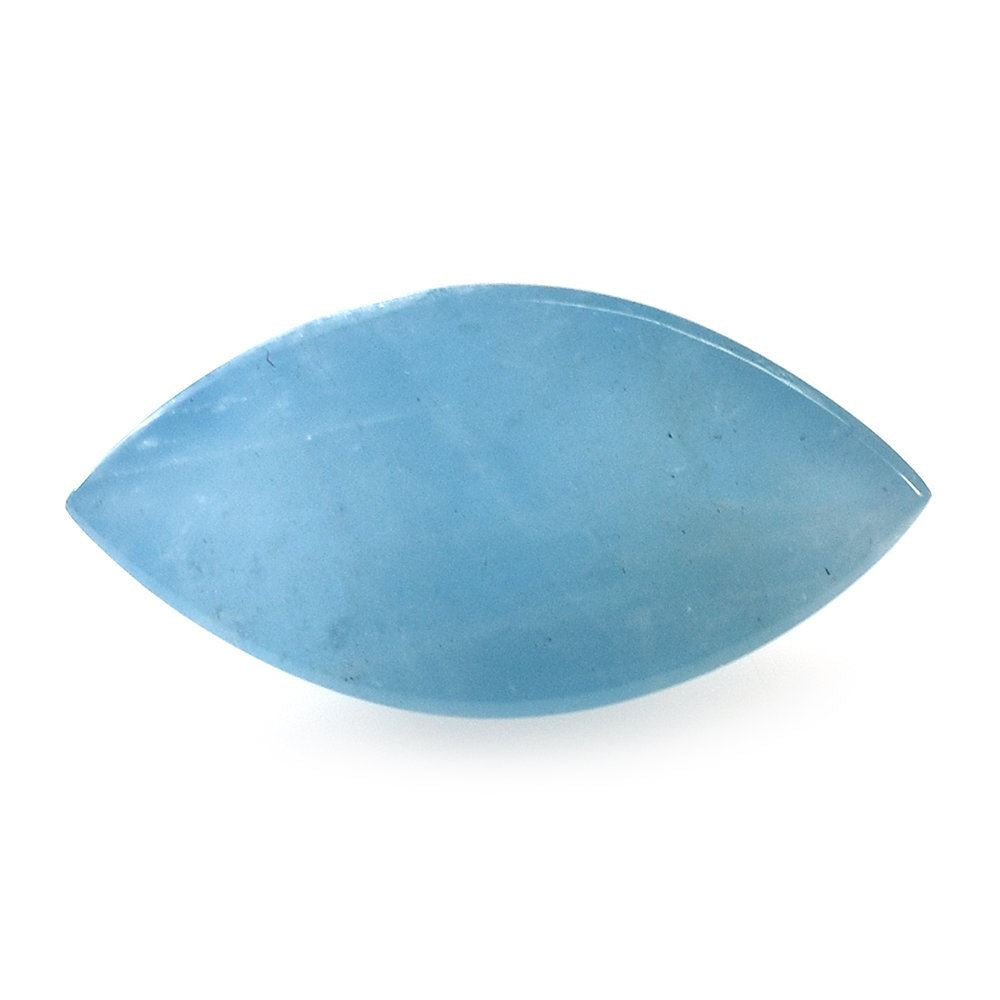 MILKY AQUAMARINE PYRAMID CAB MARQUISE (AAA) 20X10MM 10.00 Cts.