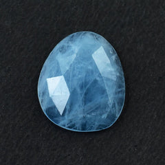 MILKY AQUAMARINE ROSE CUT PEARISH CAB (AAA) 12.50X15.50MM 4.75 Cts.