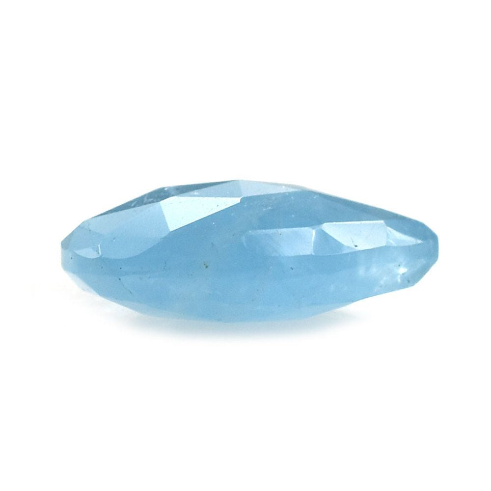 MILKY AQUAMARINE ROSE CUT BRIOLETTE PEAR (AA) 14X10MM 4.58 Cts.