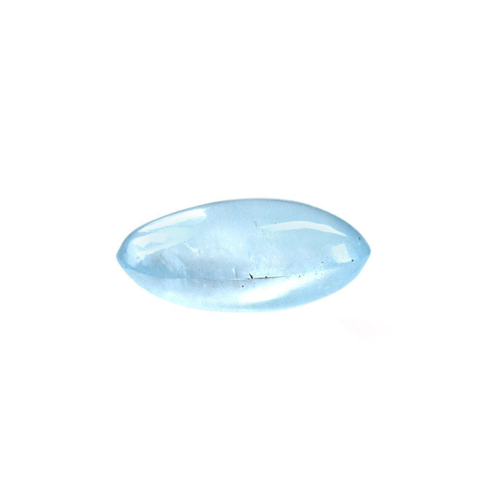 MILKY AQUAMARINE PLAIN LENTIL MARQUISE (AAA) 10X6.50MM 1.83 Cts.