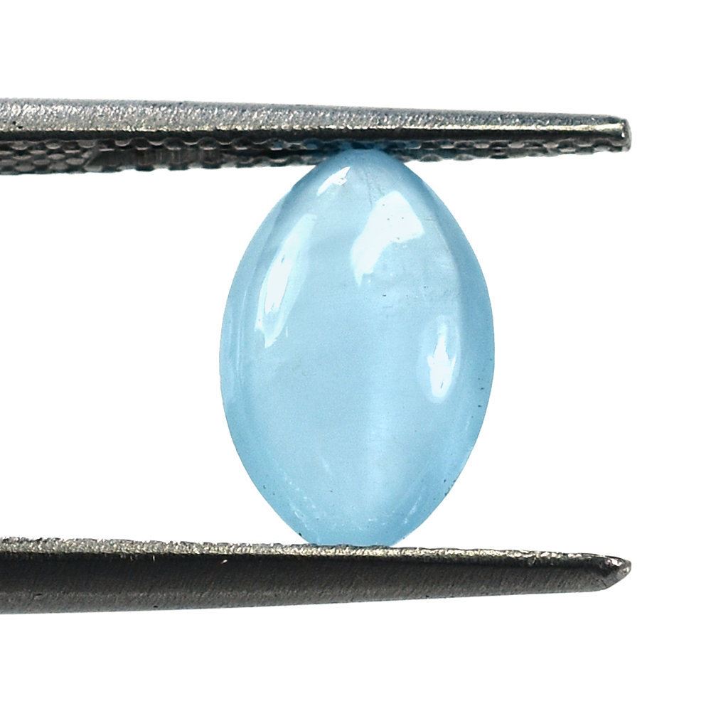 MILKY AQUAMARINE PLAIN LENTIL MARQUISE (AAA) 10X6.50MM 1.83 Cts.