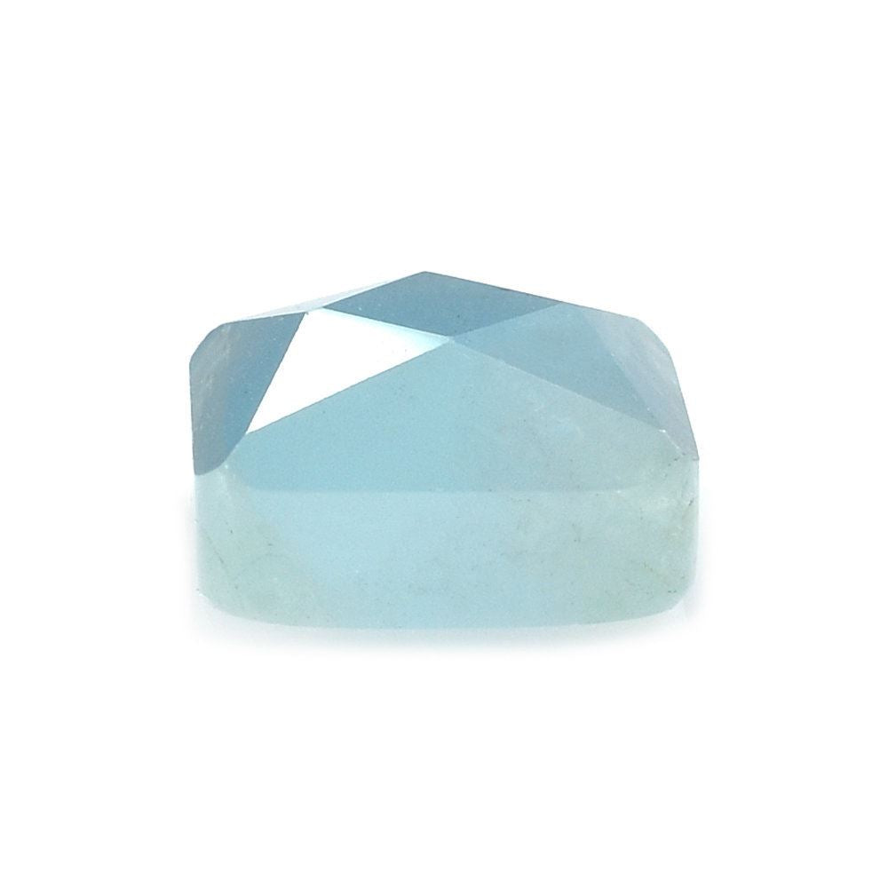 MILKY AQUAMARINE STAR CUT SQUARE CAB (A) 12MM 9.81 Cts.