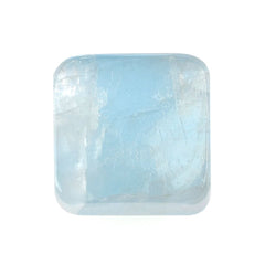 MILKY AQUAMARINE STAR CUT SQUARE CAB (A) 12MM 9.81 Cts.