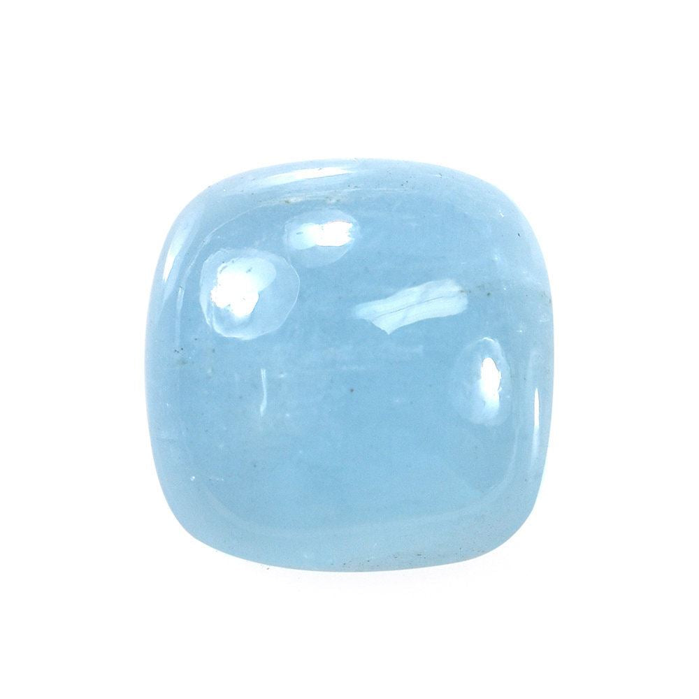 MILKY AQUAMARINE CUSHION CAB (AA) 12MM 5.18 Cts.