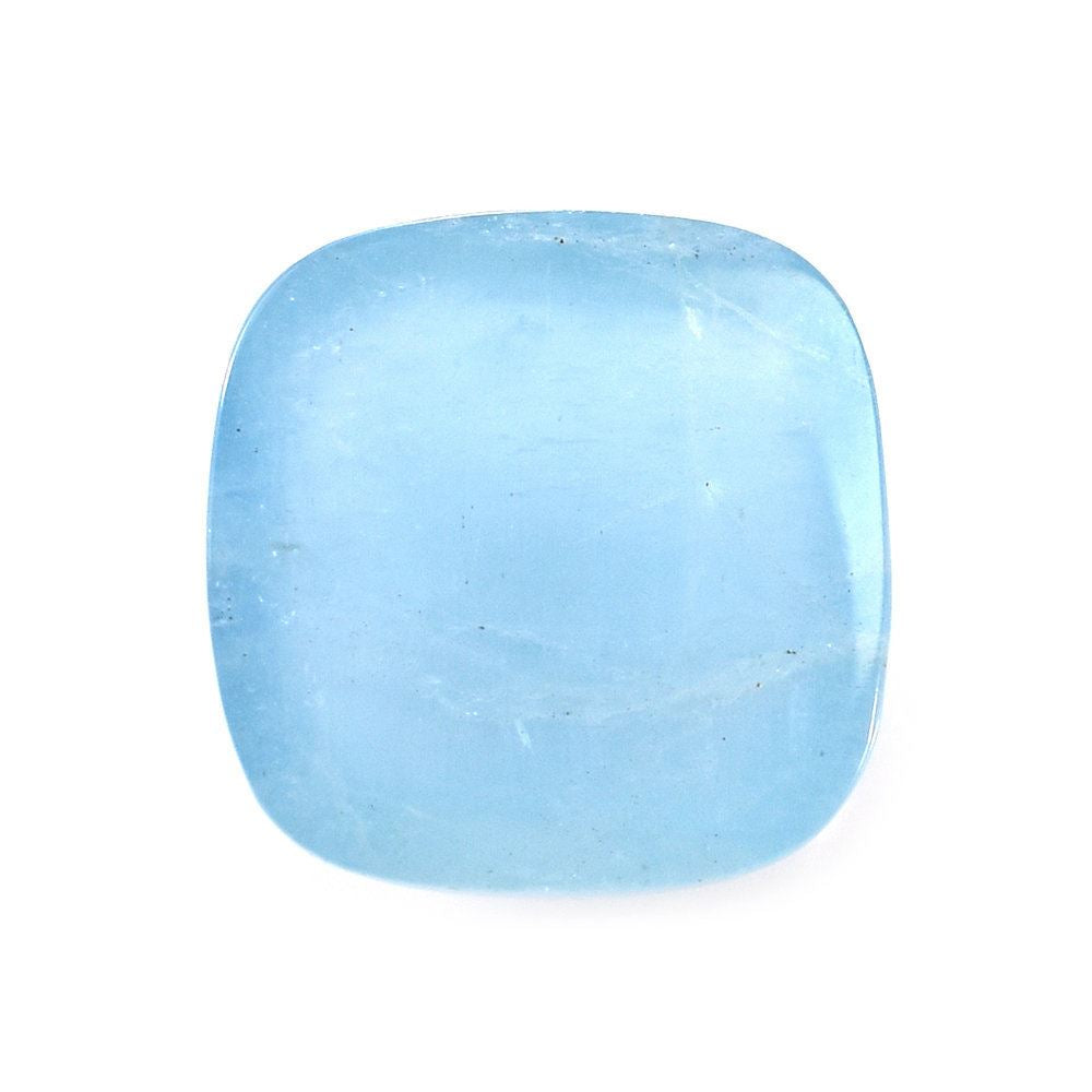 MILKY AQUAMARINE CUSHION CAB (AA) 12MM 5.18 Cts.