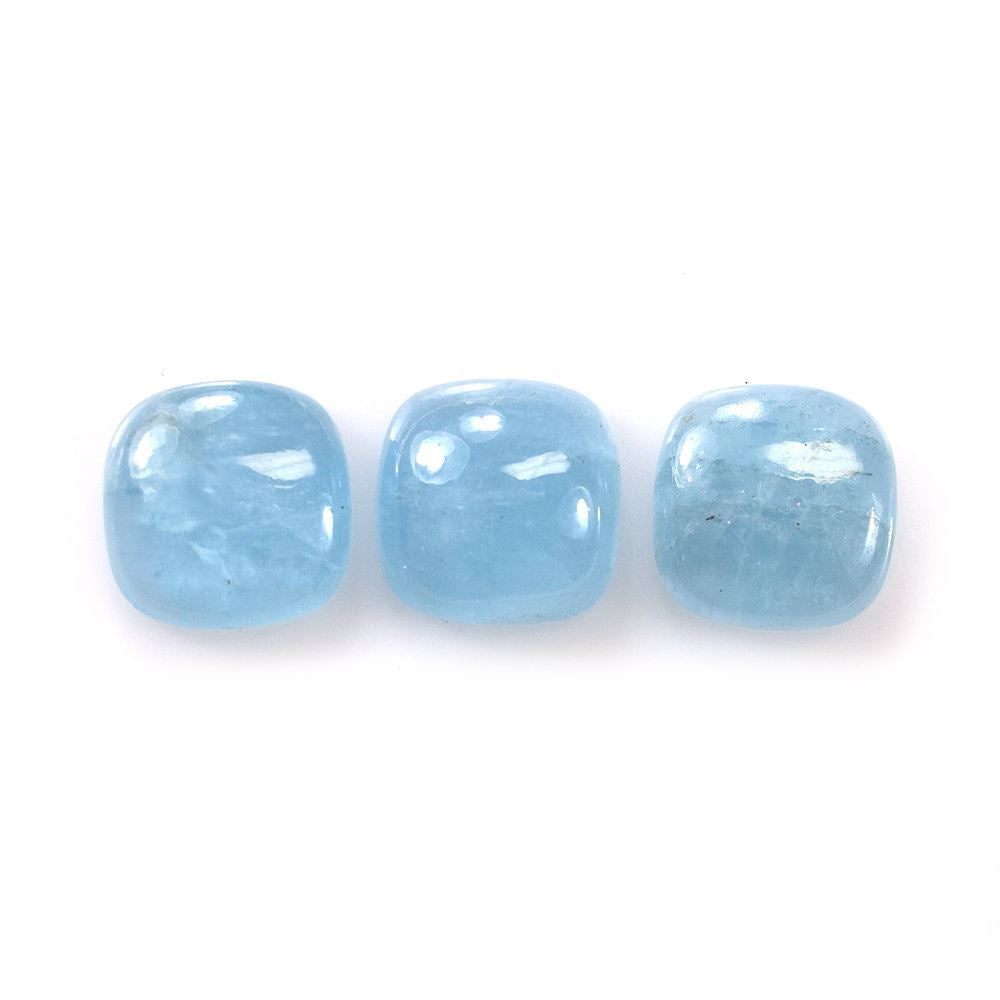MILKY AQUAMARINE CUSHION CAB (AA) 12MM 5.18 Cts.