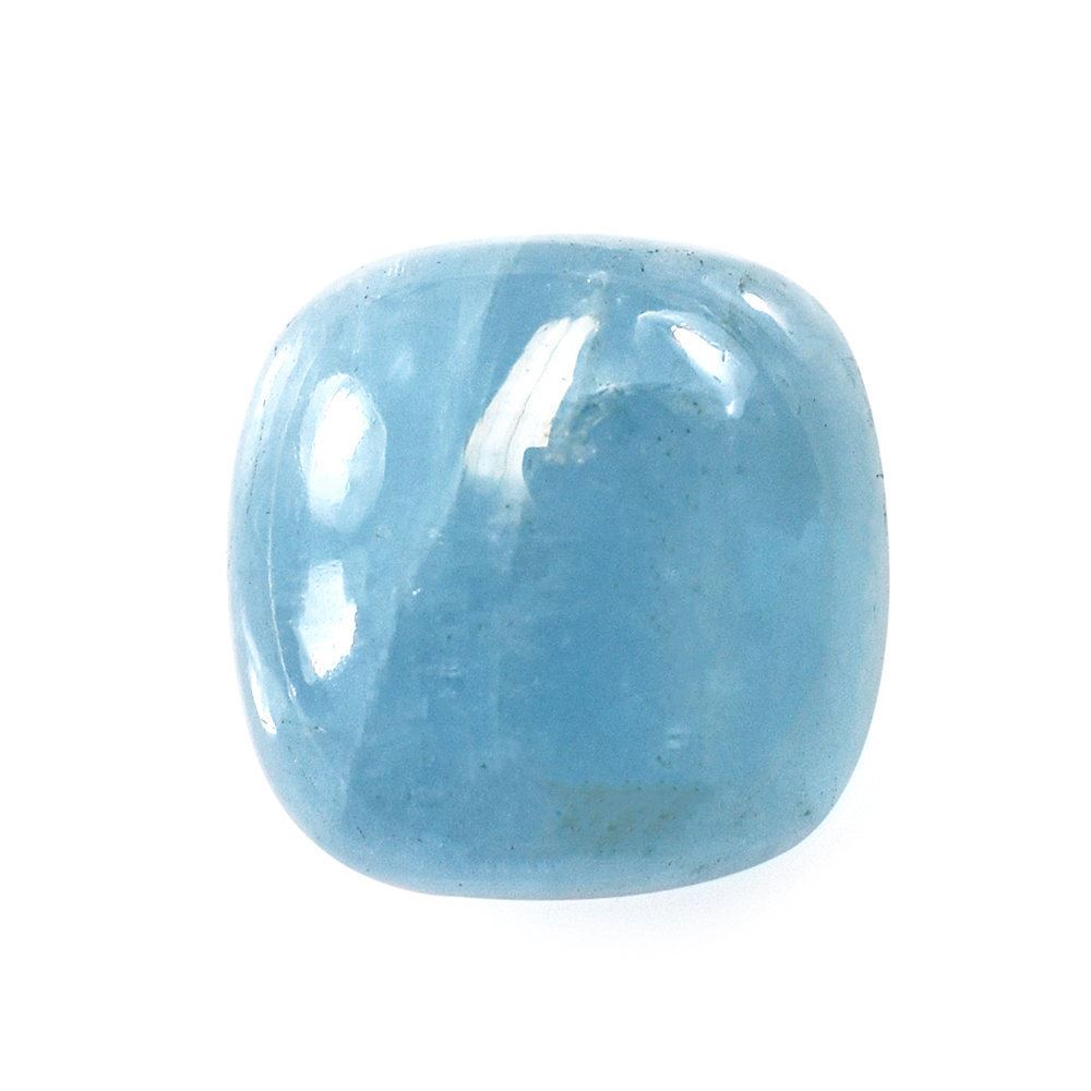 MILKY AQUAMARINE CUSHION CAB (AAA) 12MM 7.85 Cts.