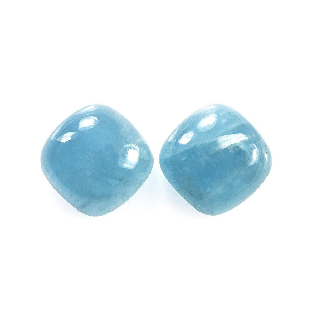 MILKY AQUAMARINE CUSHION CAB (AAA) 12MM 7.85 Cts.