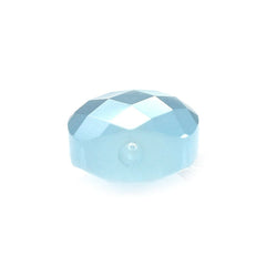 MILKY AQUAMARINE CHECKER CUT BRIOLETTE CUSHION (FULL-DRILL) (AA) 10X8MM 3.33 Cts.