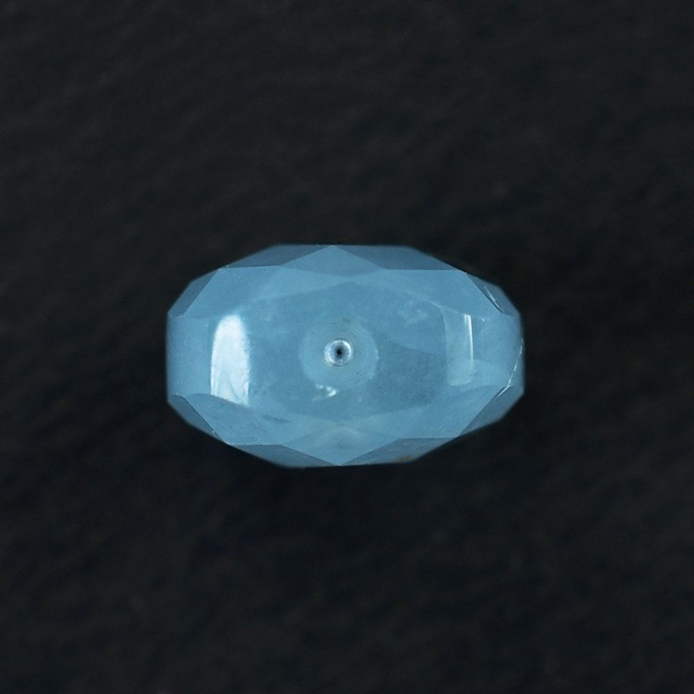 MILKY AQUAMARINE CHECKER CUT BRIOLETTE CUSHION (FULL-DRILL) (AA) 10X8MM 3.33 Cts.
