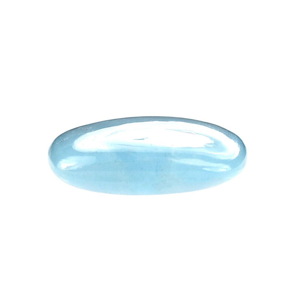 MILKY AQUAMARINE PLAIN LENTIL CUSHION (AA) 12MM 4.78 Cts.