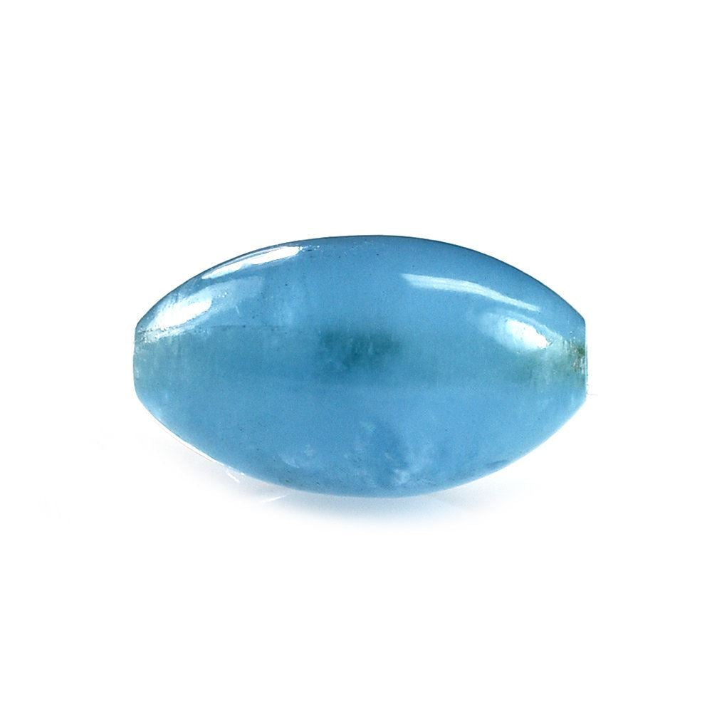 MILKY AQUAMARINE PLAIN DHOLKI (FULL-DRILL) (AAA) 14X8MM 6.80 Cts.