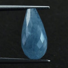 MILKY AQUAMARINE FACETED DROP'S (AA) 14X7MM 5.05 Cts.
