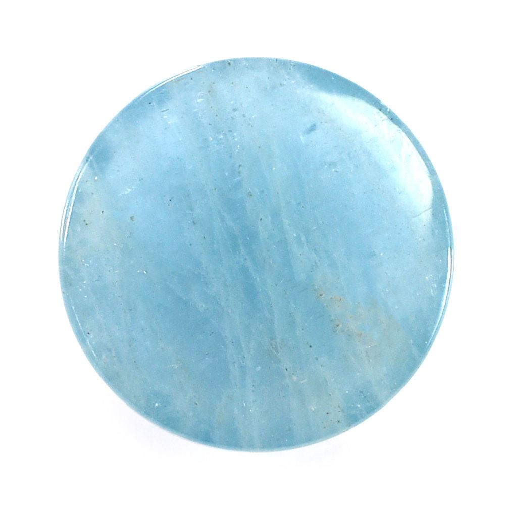 MILKY AQUAMARINE ROUND CAB (A) 16.50MM 9.00 Cts.