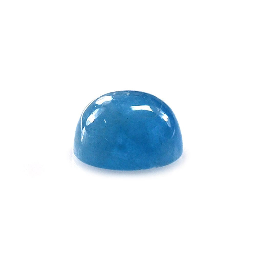 MILKY AQUAMARINE ROUND CAB (AAA) 8MM 2.27 Cts.
