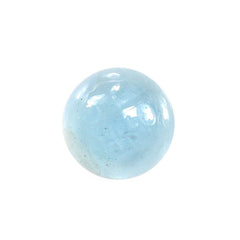 MILKY AQUAMARINE ROUND CAB (A) 8MM 1.96 Cts.