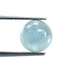 MILKY AQUAMARINE ROUND CAB (A) 8MM 1.96 Cts.