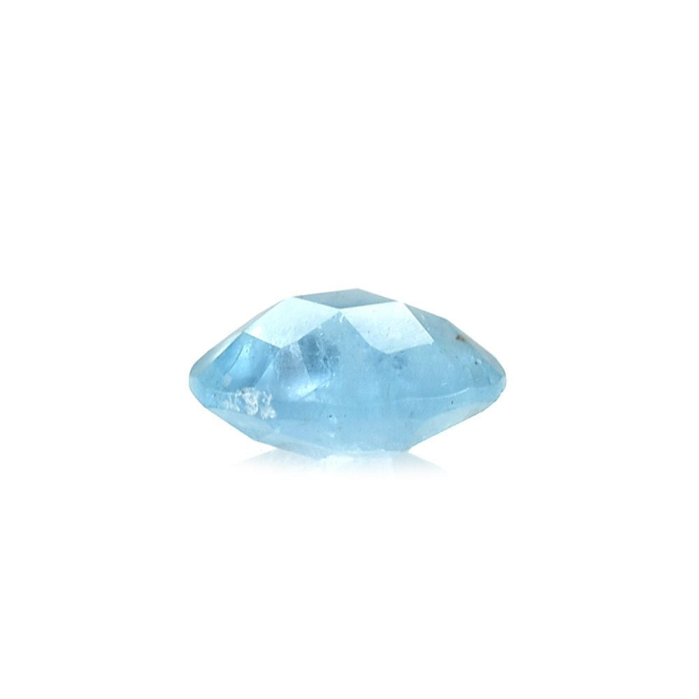 MILKY AQUAMARINE CHECKE CUT BRIOLETTE ROUND (AAA) 8MM 1.60 Cts.