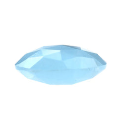 MILKY AQUAMARINE ROSE CUT BRIOLETTE ROUND (AAA) 14MM 7.34 Cts.