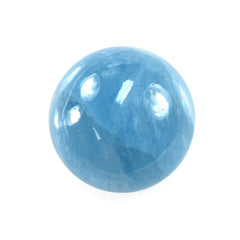 MILKY AQUAMARINE PLAIN ROUND CAB (AAA) 12MM 6.90 Cts.