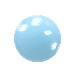 MILKY AQUAMARINE PLAIN LENTIL ROUND CAB (AA) 12.50MM 6.78 Cts.