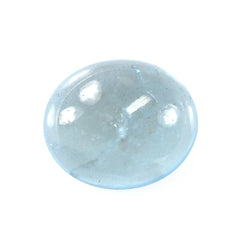 MILKY AQUAMARINE OVAL CAB (A) 13X11MM 5.73 Cts.