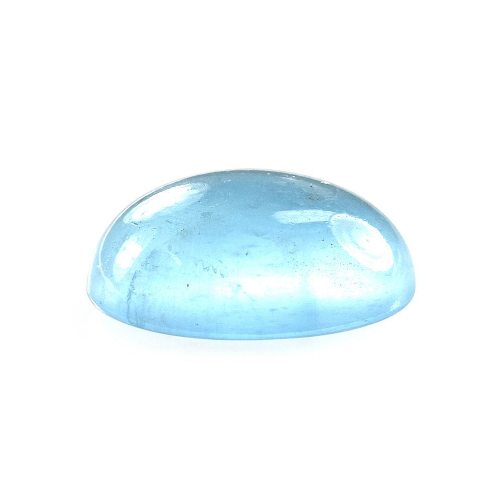 MILKY AQUAMARINE OVAL CAB (A) 13X11MM 5.73 Cts.