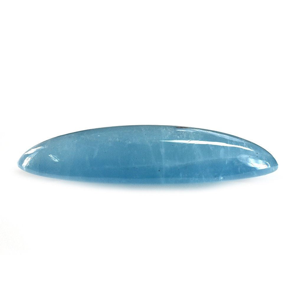 MILKY AQUAMARINE LONG OVAL CAB (AA) 29X11.50MM 13.63 Cts.