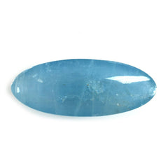 MILKY AQUAMARINE LONG OVAL CAB (AA) 29X11.50MM 13.63 Cts.