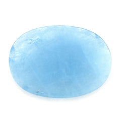 MILKY AQUAMARINE ROSE CUT OVAL CAB (AAA) 30X22MM 19.60 Cts.
