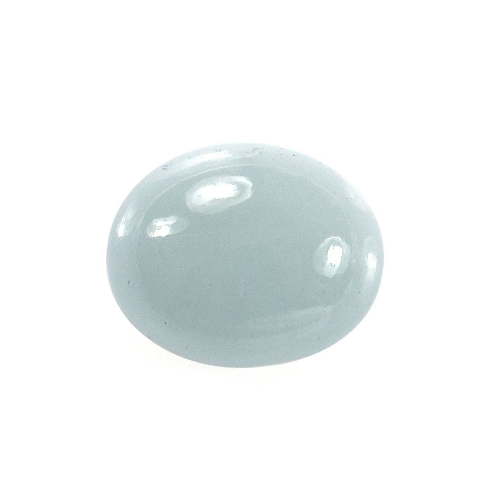 MILKY AQUAMARINE OVAL CAB (A) 12X10MM 5.97 Cts.