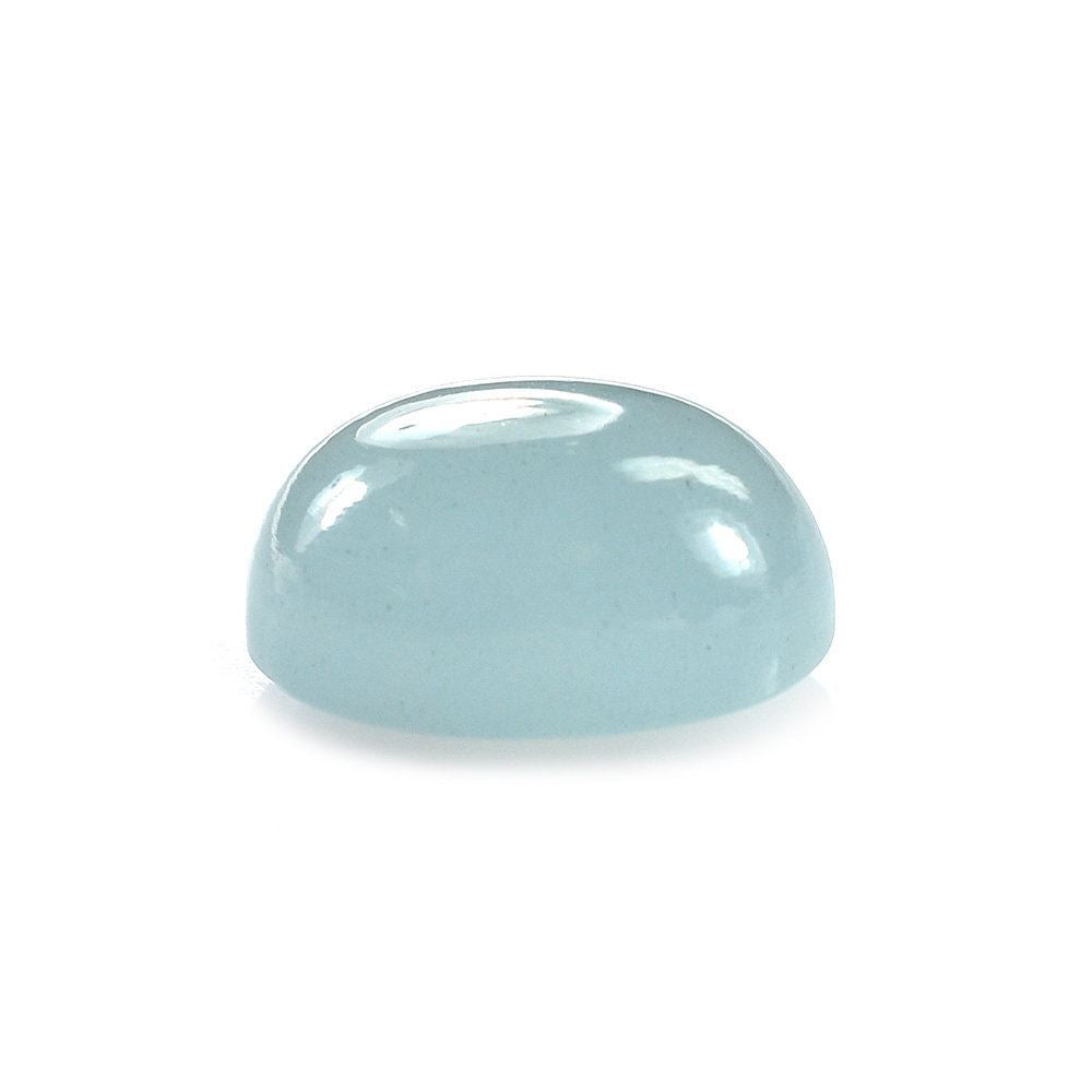 MILKY AQUAMARINE OVAL CAB (A) 12X10MM 5.97 Cts.