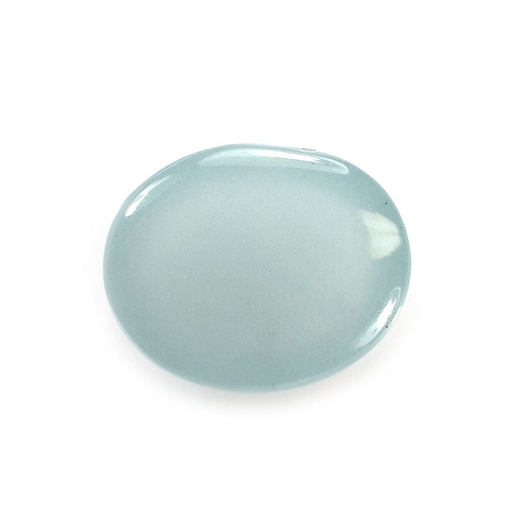 MILKY AQUAMARINE OVAL CAB (A) 12X10MM 5.97 Cts.