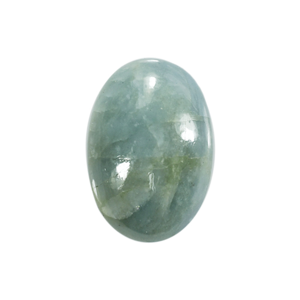 MILKY AQUAMARINE OVAL CAB 21X14MM 13.60 Cts.