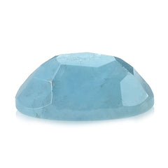 MILKY AQUAMARINE IRRGULAR CUT OVAL CAB (AAA) 14X10MM 5.37 Cts.