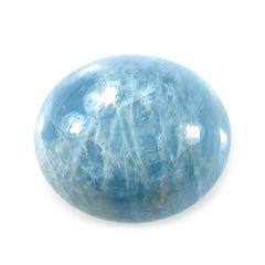MILKY AQUAMARINE PLAIN OVAL CAB (AAA) 15X13MM 9.40 Cts.