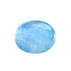 MILKY AQUAMARINE OVAL CAB (AAA) 10X8MM 2.88 Cts.