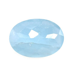 MILKY AQUAMARINE CUT OVAL (A) 14X10MM 5.40 Cts.