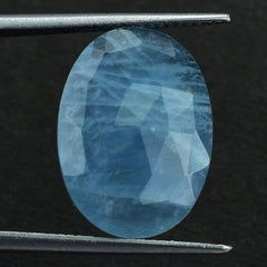 MILKY AQUAMARINE ROSE CUT BRIOLETTE OVAL (AAA) 18X13MM 6.73 Cts.