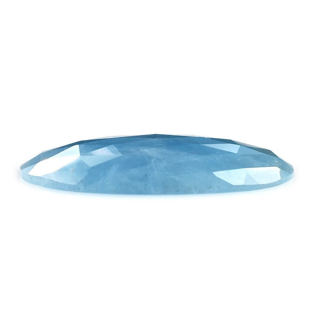MILKY AQUAMARINE ROSE CUT OVAL CAB (AAA) 22X13MM 19.00 Cts.